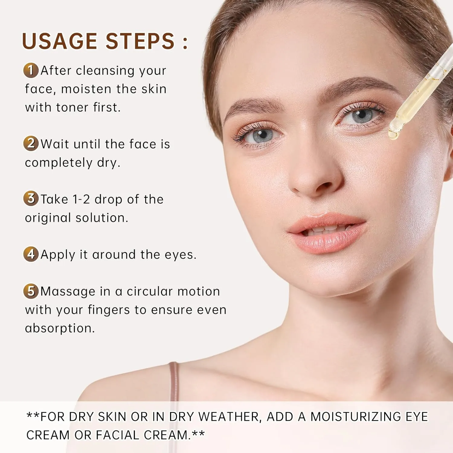 Caffeine Solution 5%   EGCG Serum for Dark Circles and Puffiness,30ml Anti Aging Moisturizing Caffeine Eye serum for Women,Reduce Fine Lines & Wrinkles Under Eye Bags,2Pcs