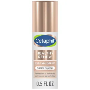 Cetaphil Healthy Renew Hydrating Eye Gel Serum 0.5 Oz, 24Hr Under Eye Cream for Anti Aging, Reduces the Appearance of Dark Circles and Wrinkles, Retinol Alternative Peptide Serum, For Sensitive Skin
