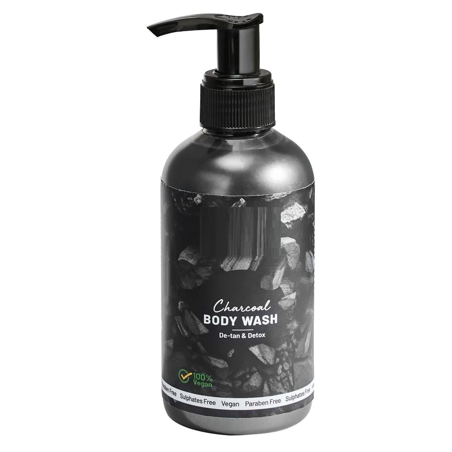Cha.rcoal Body W.ash | Deep Cleansing & Detoxifying | Removes Dirt, Oil & Impurities | Enriched with Activated Charcoal |100% Pure & Natural Ingredients | Suitable for All Skin Types | 220ml