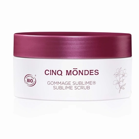 Cinq Mondes Sublime Body Scrub 6.8 Fl.Oz. - Organic Sugar-Based Body Scrub With Monoï, Noni And Avocado Oils - Intensely Re-Hydrate Dry Skin For Smoothing And Glowing Skin