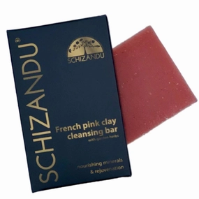 Clay Cleansing Bar Soap, Organic Herbal Skin Detox with French Pink Clay | 4 oz. | 100% Pure, Natural Luxury For Skin and Body Detoxification, Moisturizing, Nourishing Beauty Bar