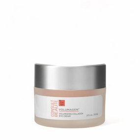Consult Beaute Volumagen - Collagen Eye Cream - Hydrating - Plumping - Targets Deep Under Eye Hollows - Visibly Smoothen Lines & Wrinkles - Micronized Hyaluronic Acid - Caffeine - 0.5 oz