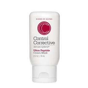CONTROL CORRECTIVE Ultra Peptide Cream Mask, 2.5 Oz - Advanced Peptide, Retinol & Lactic Acid Anti Aging Mask, Revitalize Collagen & Elastin Production To Smooth Skin, Restores Plumpness & Hydration