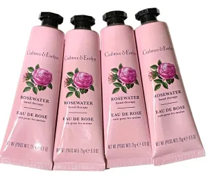 Crabtree & Evelyn Rosewater Hand Therapy .9 oz SET OF 4