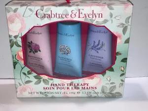 Crabtree & Evelyn Rosewater La Source Lavender Hand Therapy Set Full Size, 10.5 Fl Oz (Pack of 1)