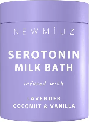 Creamy Coconut Lavender Milk Bath Soak Powder Moisturize Skin Calm Vanilla Luxury Spa Salt Destress Relaxation Gift for Women Perfect Stocking Stuffer