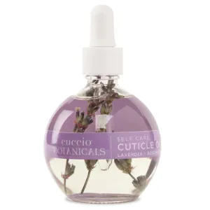 Cuccio Botanicals Lavender & Rosemary Cuticle Oil – 2.5 Fl. Oz – Nourishing Moisturizer for Dry Cuticles and Nails – Salon-Quality Natural Oil Blend for Nail Care