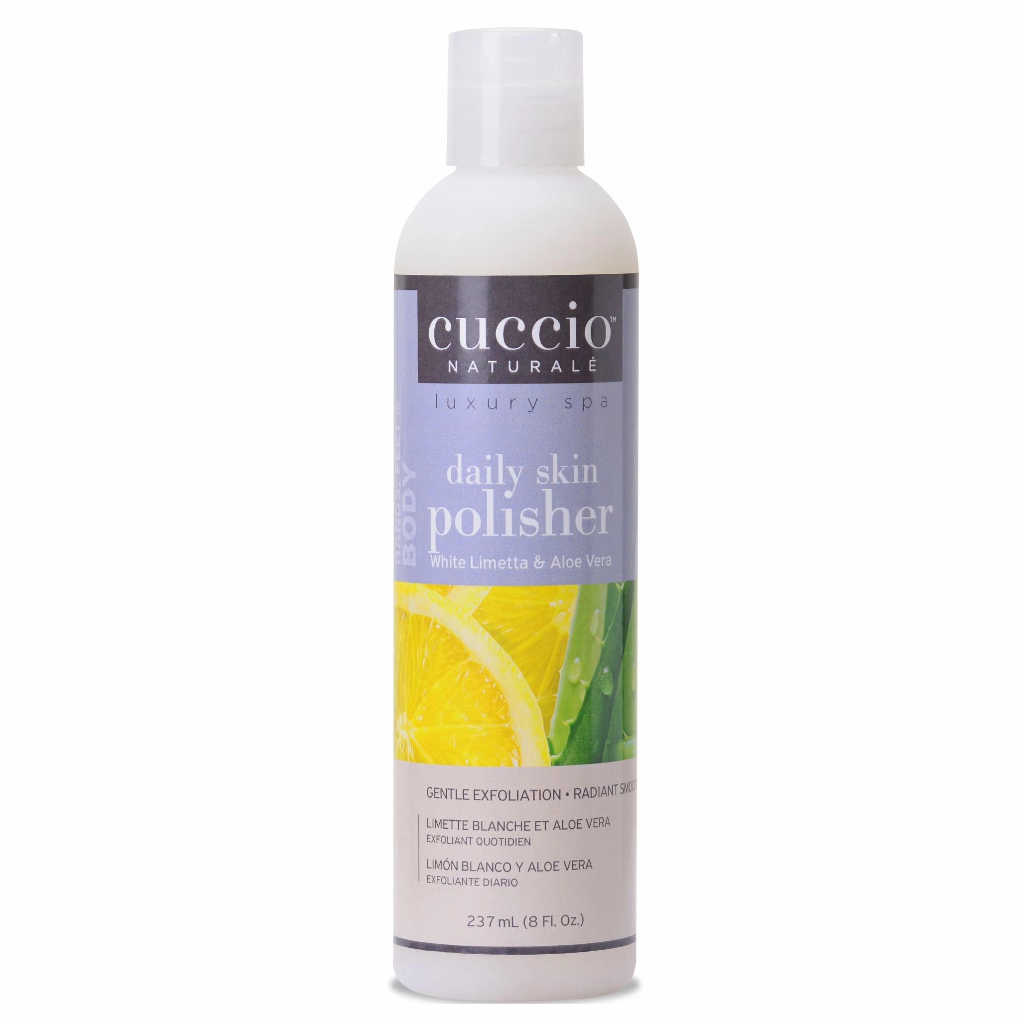 Daily Skin Polisher Micro Exfoliant, White Limetta & Aloe Vera