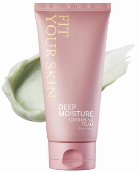 Deep Moisture Cleansing Foam - Hydrating Antioxidant Face Wash with Avocado Peptides - Creamy Dense Bubble Form - Skin Irritation Free - Fresh Herb Citrus Scent, 4.05 fl.oz.