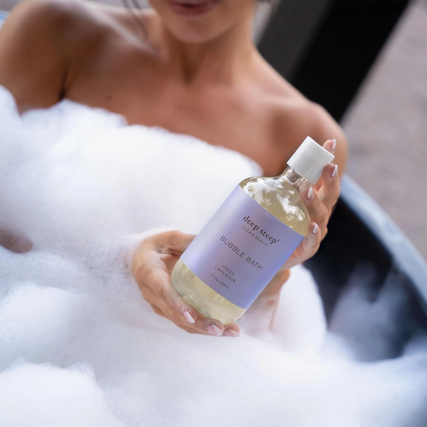 Deep Steep Bubble Bath, 17 Ounce (Pack of 2) (Fresh Lavender)