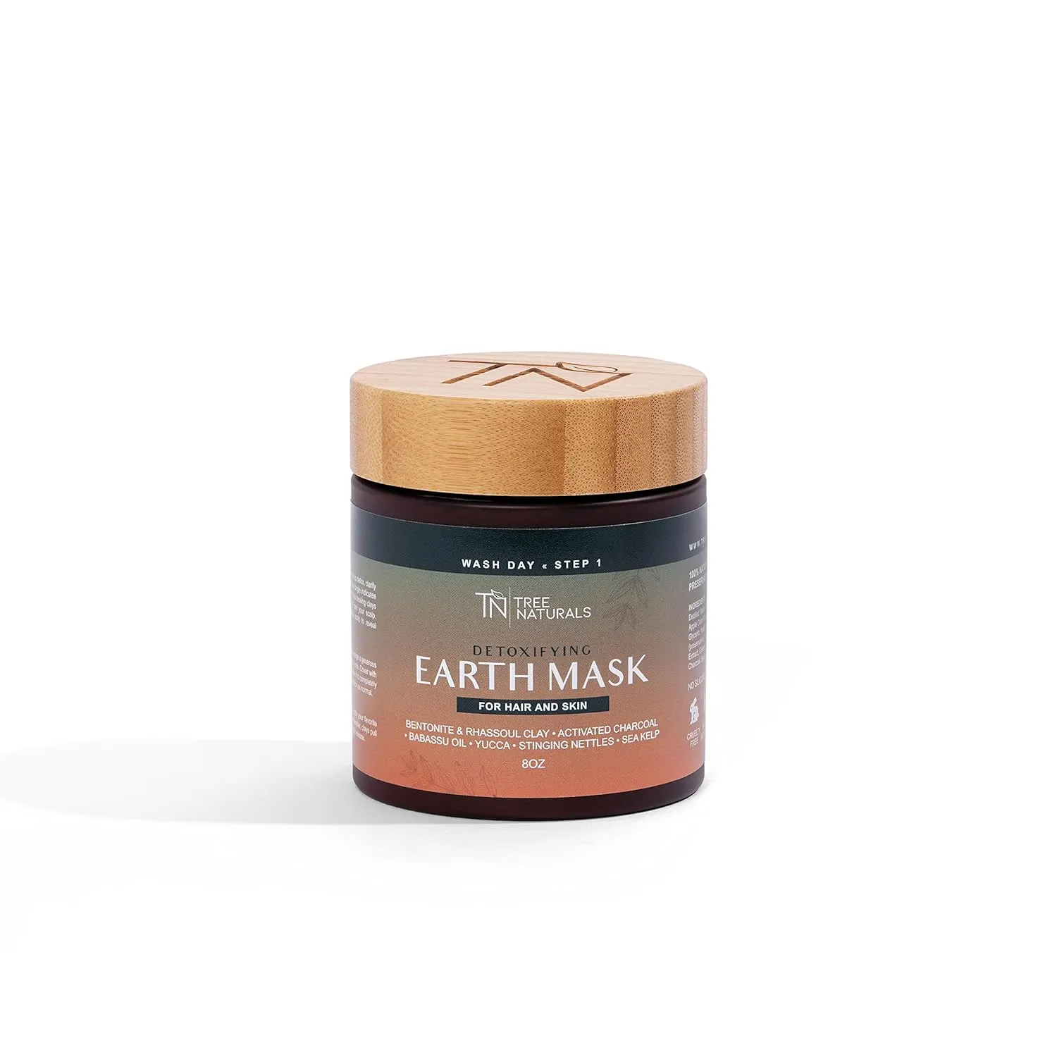 Detoxifying Earth Mask – Clarifying & Nourishing Clay Mask for Scalp & Hair – Removes Buildup, Balances Oils, Promotes Healthy Growth – Natural, Vegan, Mineral-Rich Treatment, 8 oz