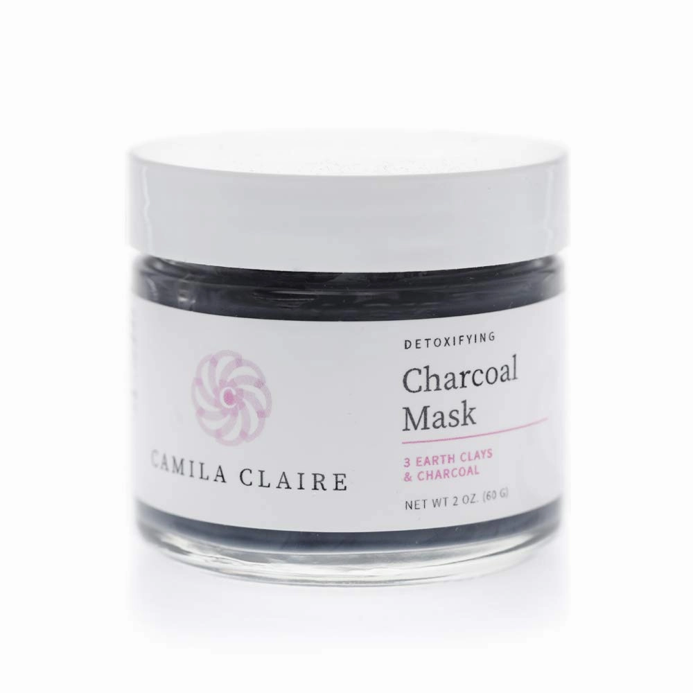 DETOXIFYING CHARCOAL MASK: Helps Oil Control | Counteracts Daily Pollutants | Gently Cleanses Stressed Oily Skin | Made With Charcoal and Kaolin Clay - 2 Oz.