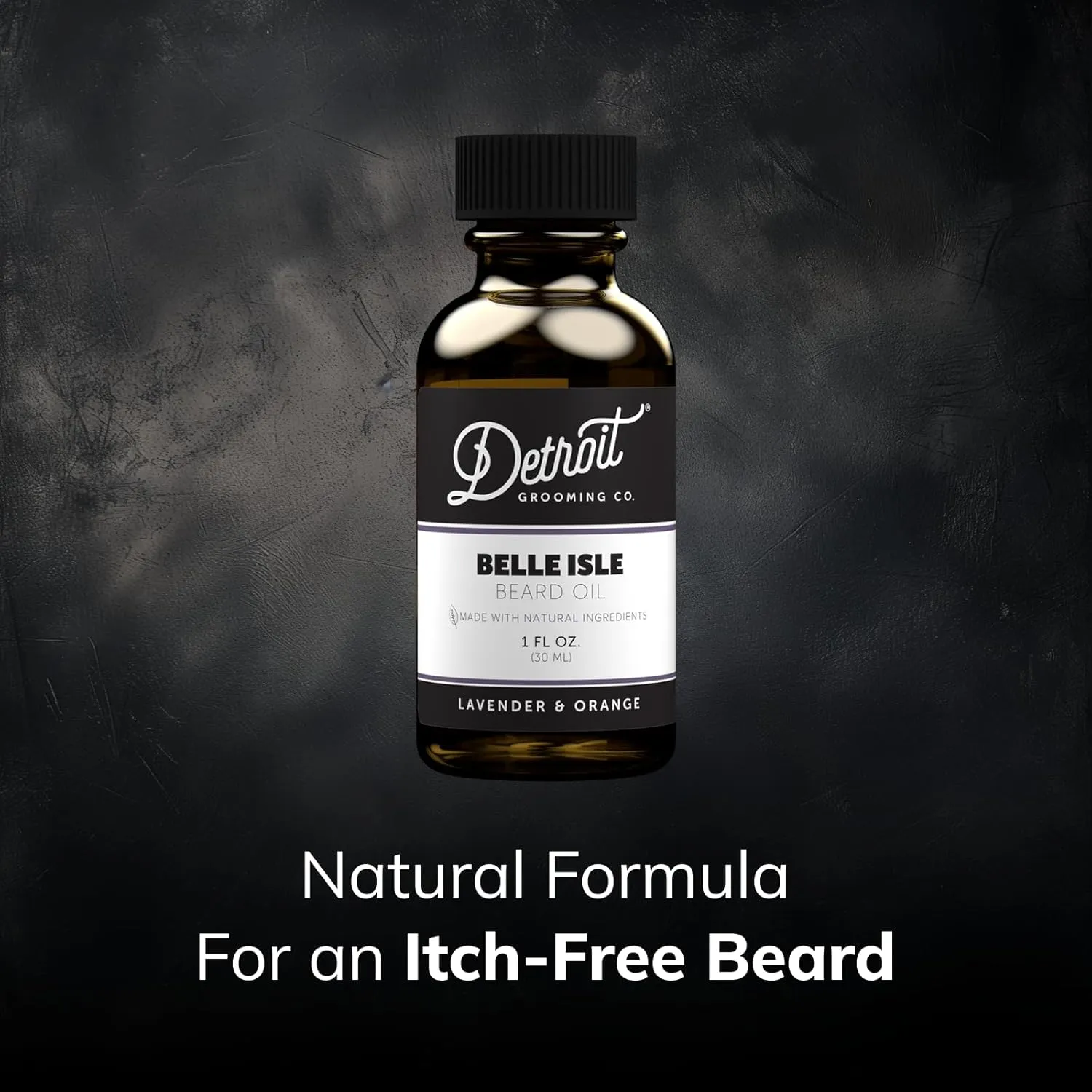 Detroit Grooming Co. Beard Oil – All-Natural, Hydrating Formula with Natural Oils, Vitamin E – Belle Isle Beard Oil (Lavender & Orange Scent) – 1 oz