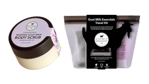 Dionis Goat Milk Lavender Blossom 6 Pc Self-Care Travel Set   8oz Whipped Body Scrub – Hydrating Exfoliation & Moisture Kit for Smooth, Soft Skin – Cruelty-Free, Paraben-Free, Made in the USA