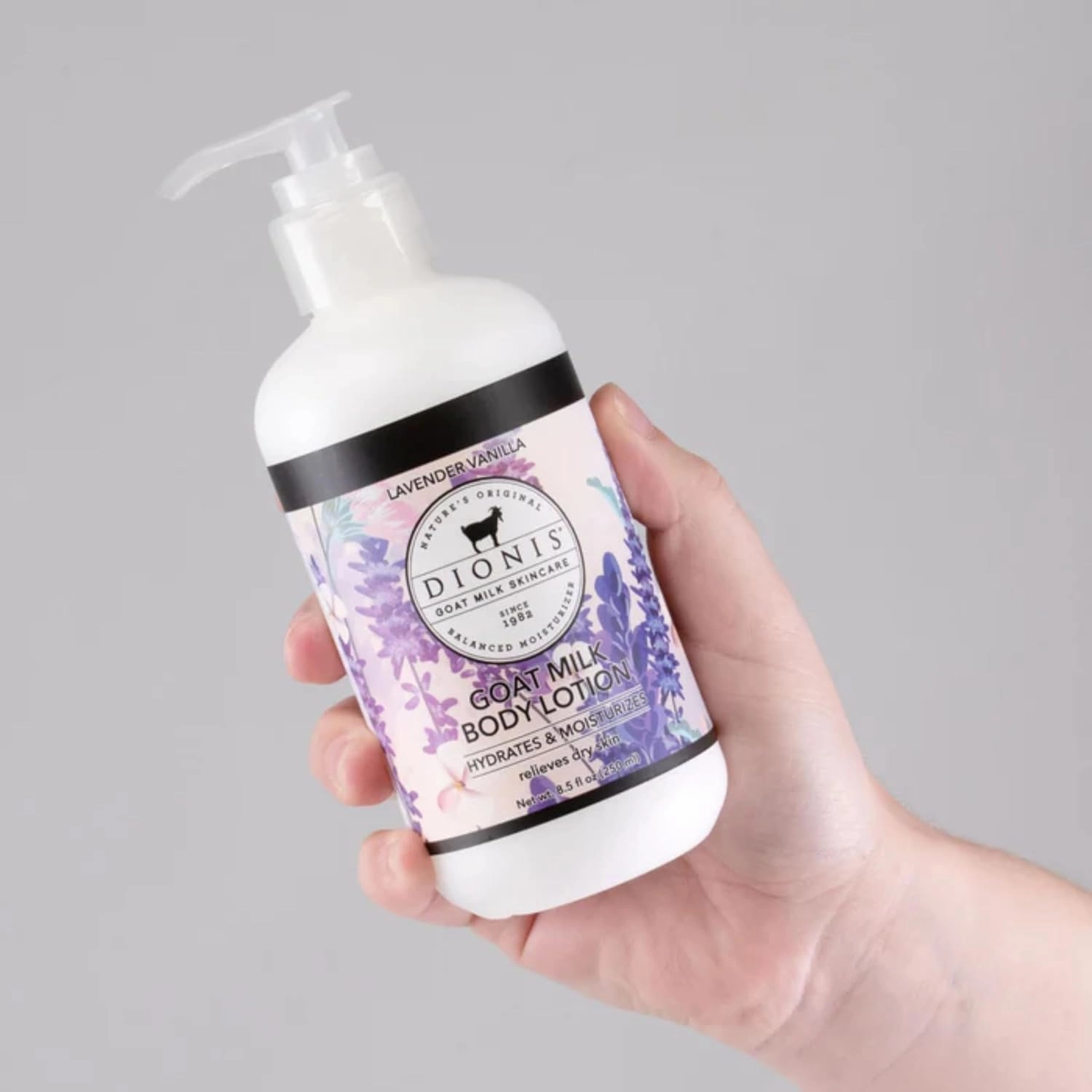 Dionis - Goat Milk Skincare Scented Lotion (8.5 oz) - Moisturize Dry Skin, Great For All Skin Types, Made in the USA - Cruelty-free and Paraben-free (Lavender Vanilla)