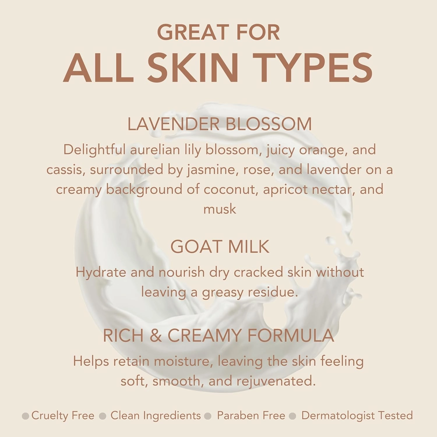 Dionis Goat Milk Skincare Body Lotion 16.9oz Refill Pouch, Cruelty Free Clean Ingredients & Dermatologist Tested Lotion for Dry Skin, Hydrating & Deeply Moisturizing Rich in Vitamins, Lavender Blossom