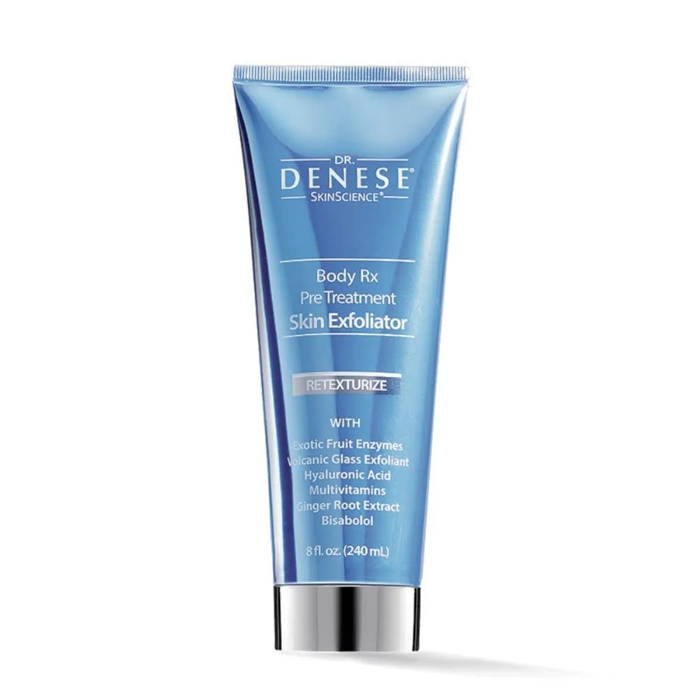 Dr Denese | SKIN PERFECTING-RETEXTURIZE | Body RX Exfoliant | Volcanic Glass Exfoliant with Natural Fruit Enzymes | 8fl oz / 240ml