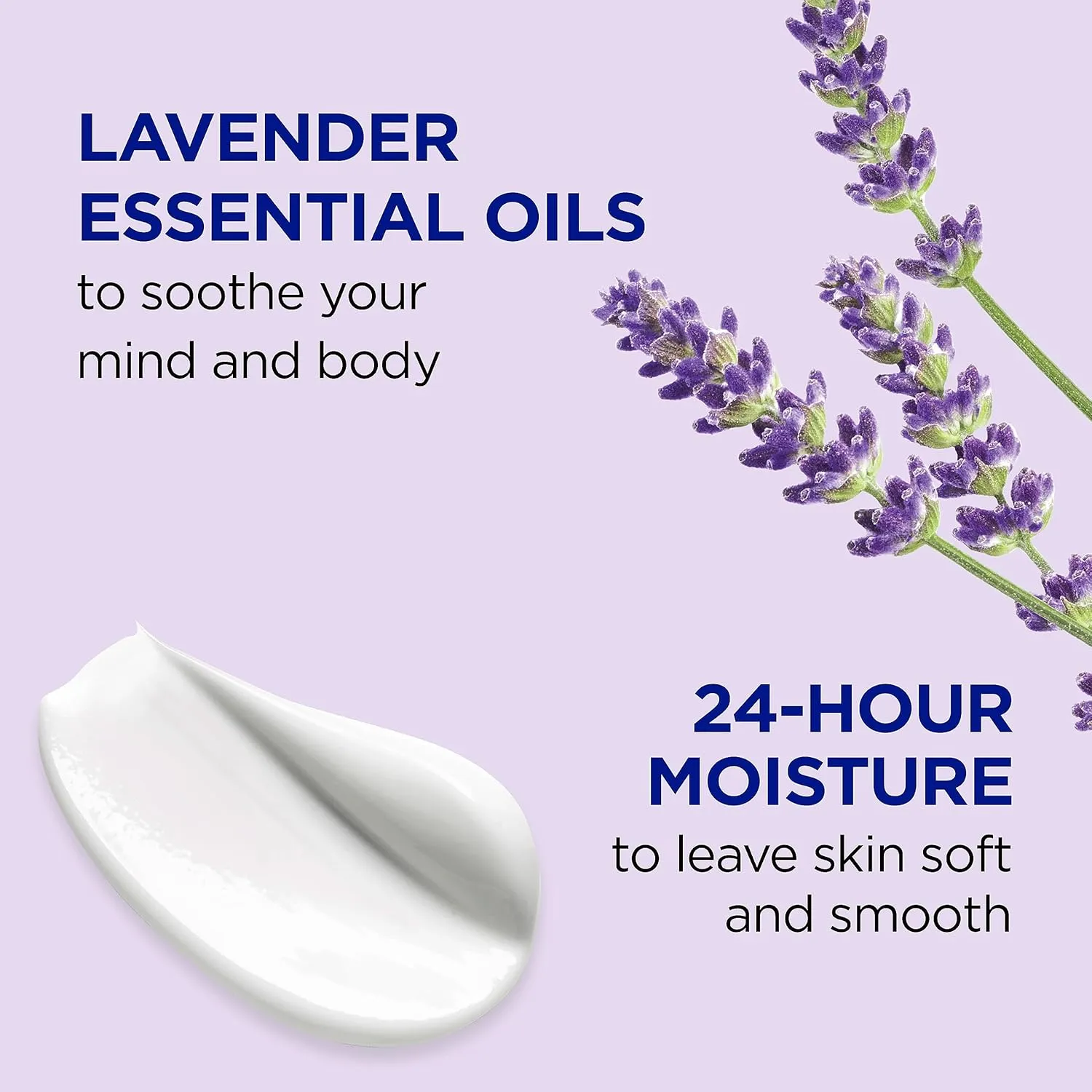 Dr Teal's 24 Hour Moisture  Body Lotion, Lavender Essential Oil, 18 fl oz (Pack of 3)