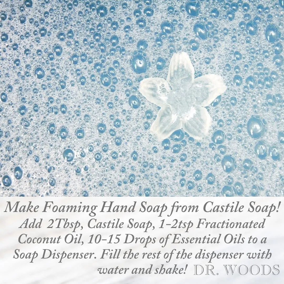 Dr. Woods Pure Peppermint Liquid Castile Soap, 32 Ounce (Pack of 2)