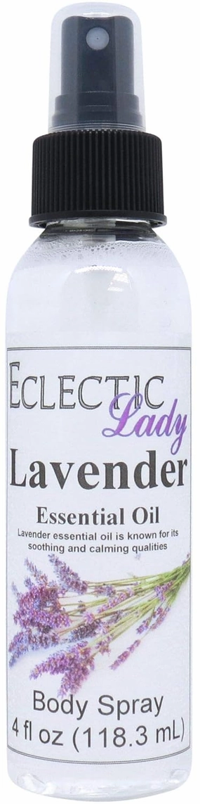 Eclectic Lady Lavender Body Spray, 8 ounces, Body Mist for Women with Clean, Light & Gentle Fragrance, Cologne with Soft, Subtle Aroma For Daily Use