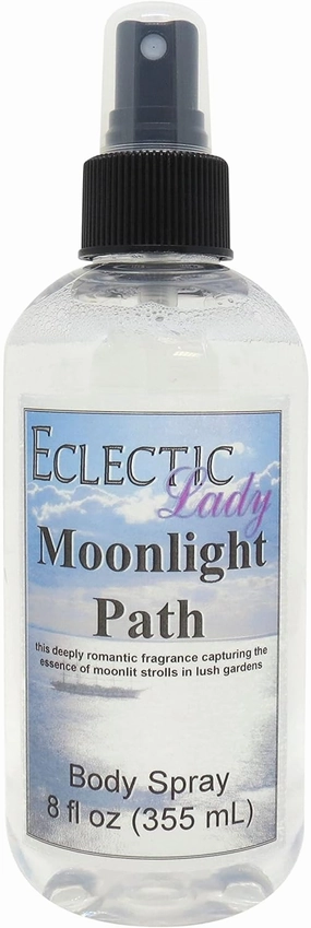 Eclectic Lady Moonlight Path Body Spray, 8 ounces, Body Mist for Women with Clean, Light & Gentle Fragrance, Cologne with Soft, Subtle Aroma For Daily Use