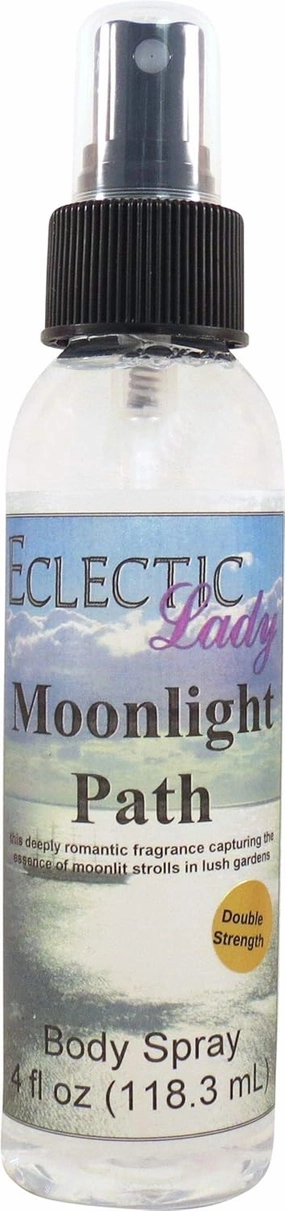 Eclectic Lady Moonlight Path Body Spray, Double Strength, 4 ounces, Body Mist for Women with Clean, Light & Gentle Fragrance, Cologne with Soft, Subtle Aroma For Daily Use