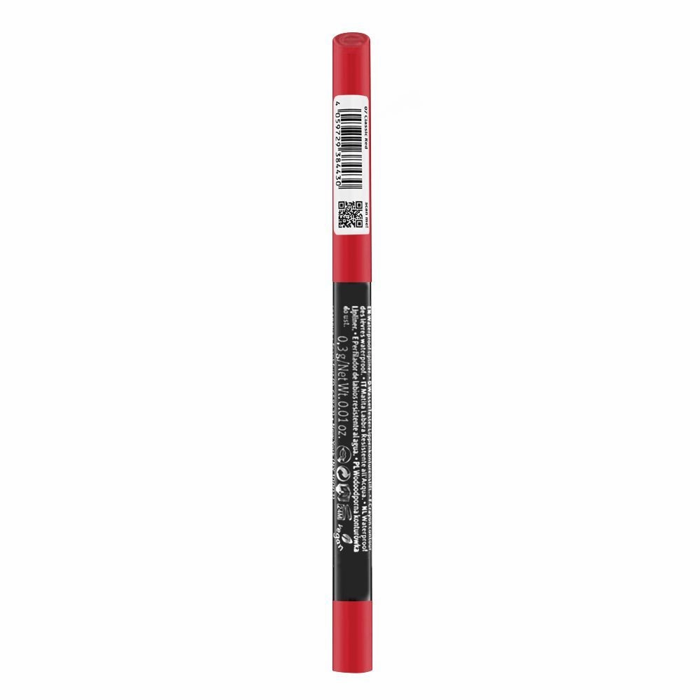 Essence 8h Matte Comfort Lipliner, Vegan, 0.3g, 07 Classic Red