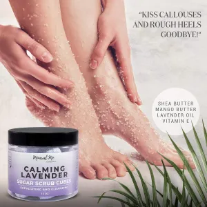 Exfoliating Body Scrub, 12oz LAVENDER Sugar scrub cubes w/Mango Butter & Shea butter, Body Scrub Exfoliator - 12oz SWEET ORANGE Sugar scrub cubes - Hydrating & Moisturizing - For all body exfoliation