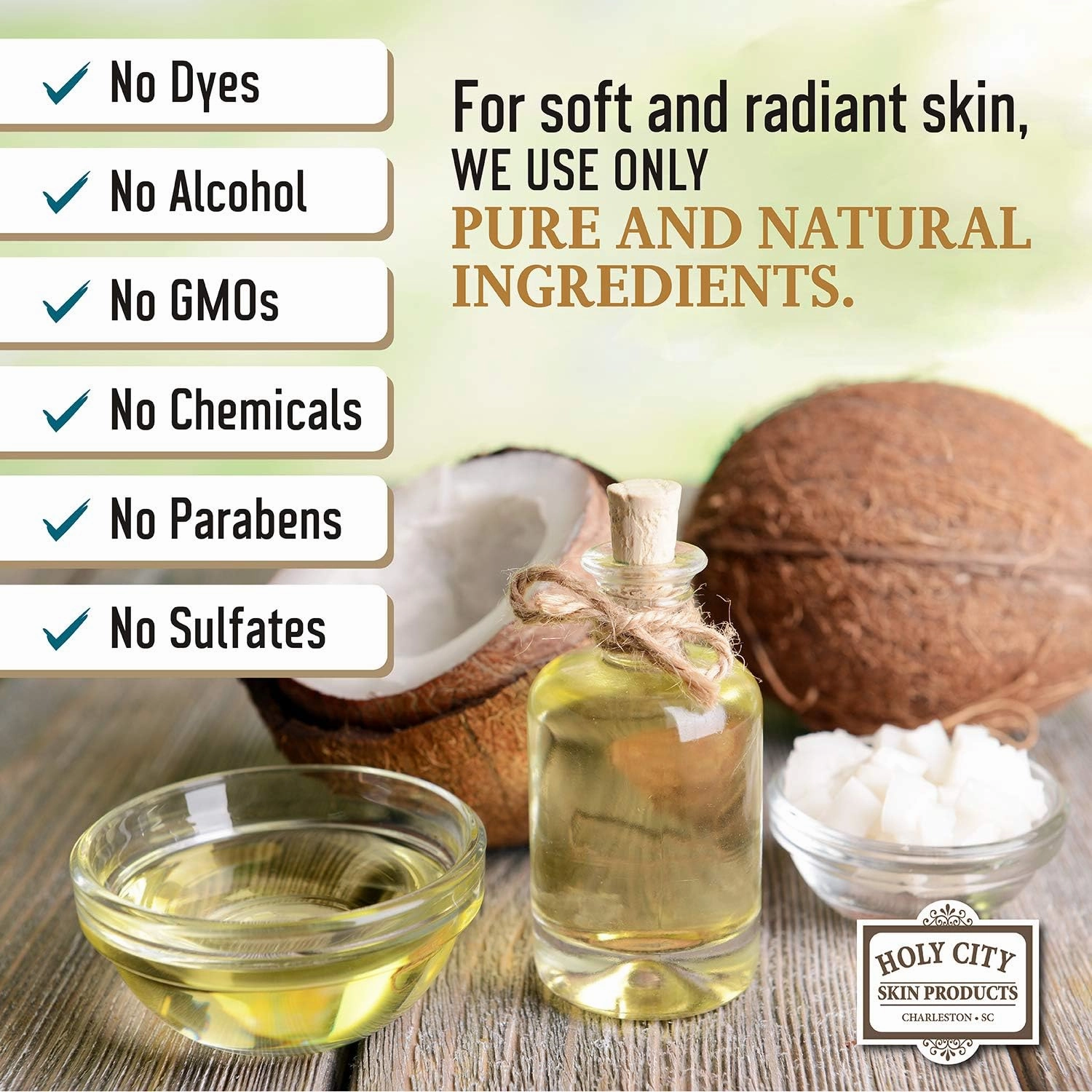 Exfoliating Body Scrub - Pure Dead Sea Salt Scrub for Hands and Body, 16 fl oz Hydrating Moisturizing Skin Care for Body Acne, Wrinkles (Coconut)