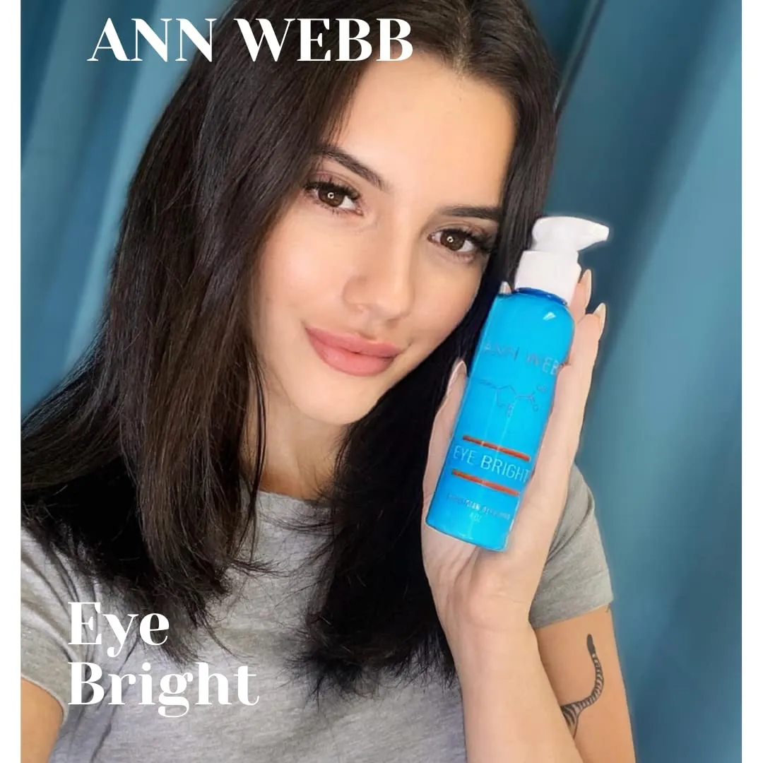 Eye Bright Cream - Anti Aging Eye Cream w/Collagen Peptides & Hyaluronic Acid for Dark Circles, Firms Fine Lines.5oz