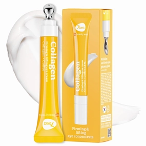 Eye Cream with Collagen | Korean Skincare Caffeine Under Eye Cream for dark circles and puffy eyes | Face Care Eye Cryo Cooling Massager Anti Dark Circles| Anti Aging Cream for Women, 18 ml
