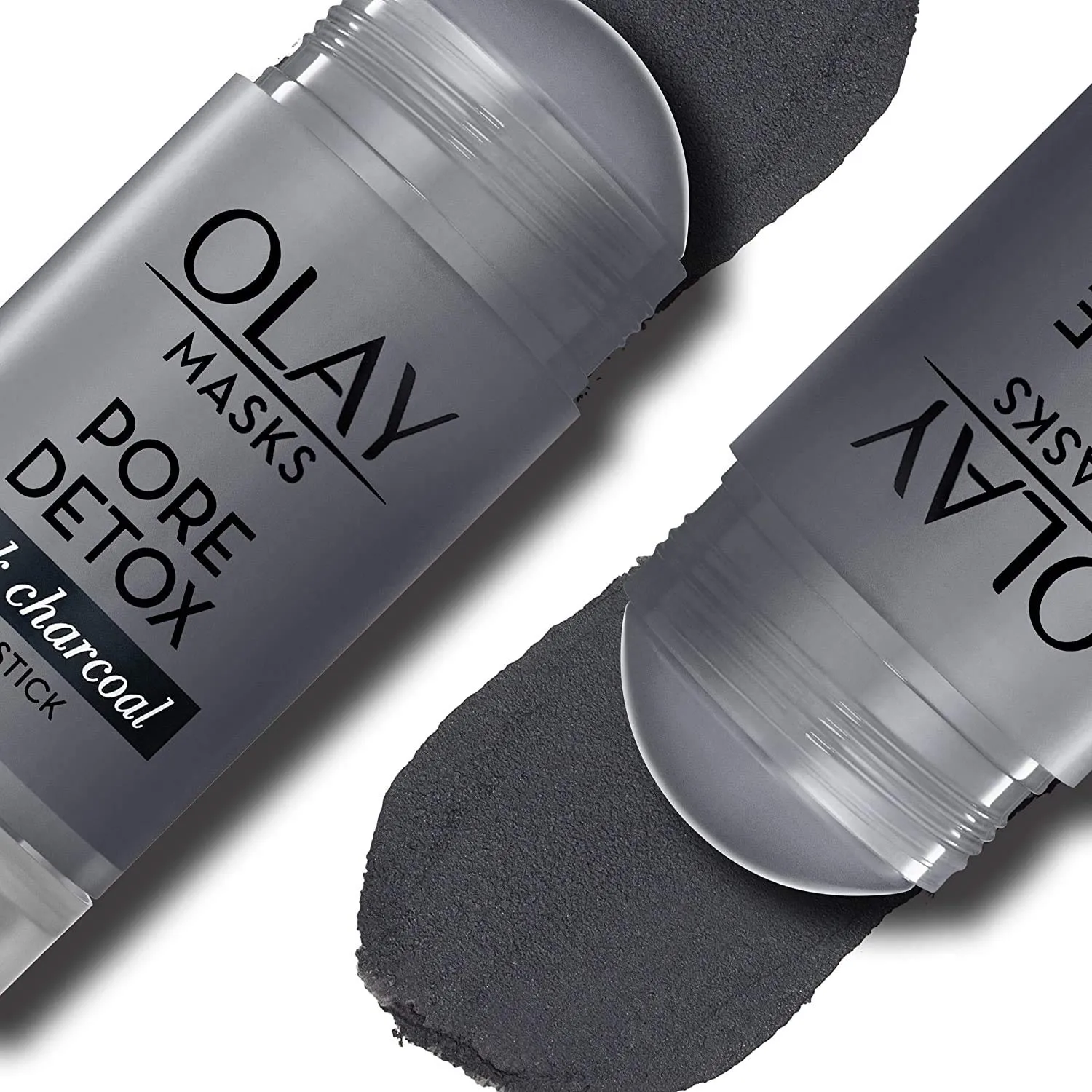 Face Mask by Olay, Clay Charcoal Facial Mask Stick, Pore Detox Black Charcoal, Spa and Beauty Gift for Women 1.7 Oz
