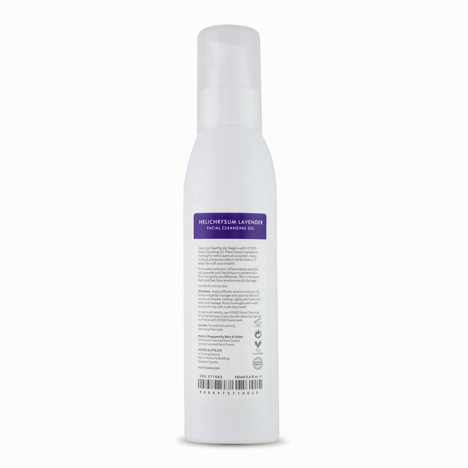 Facial Cleansing Oil Helichrysum Lavender