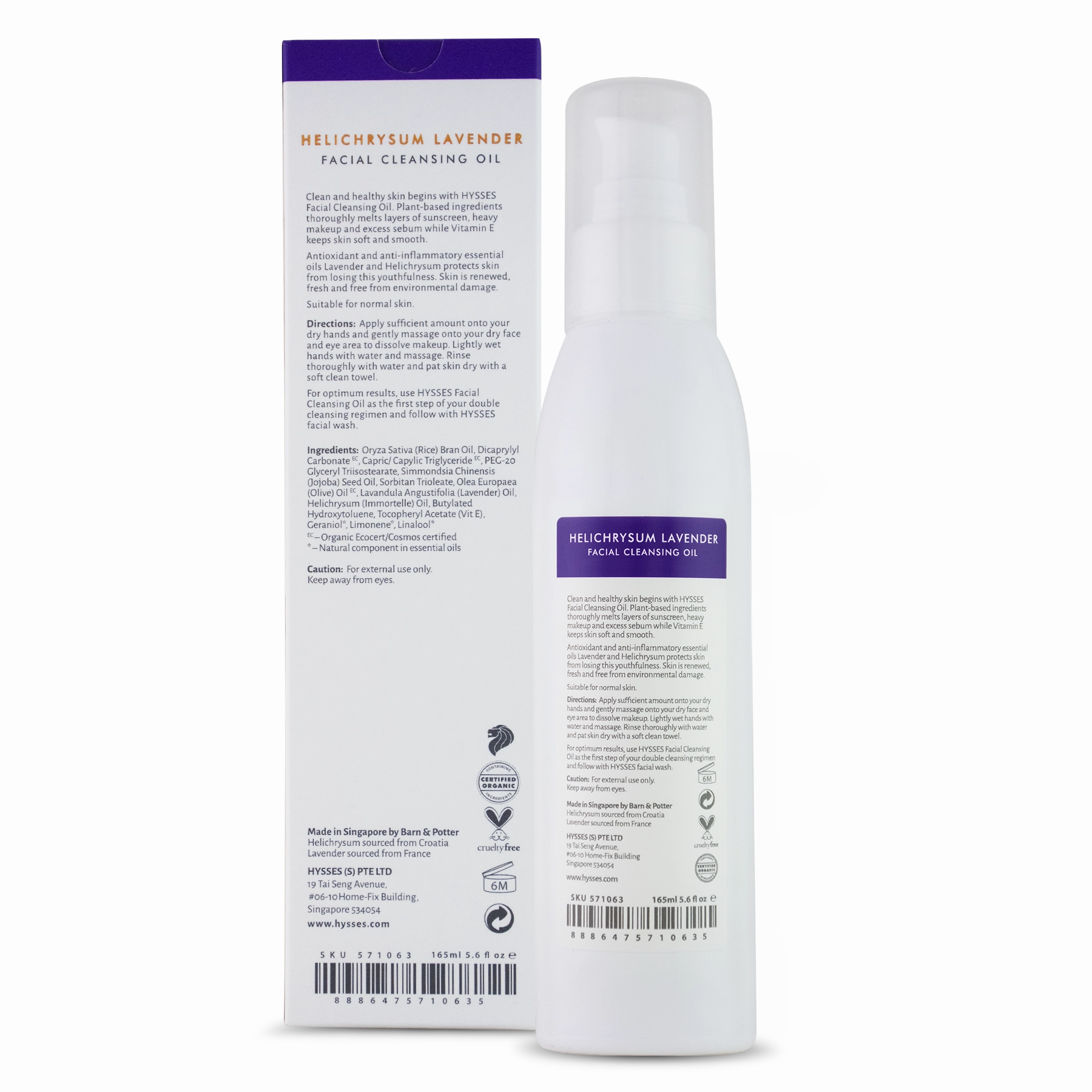 Facial Cleansing Oil Helichrysum Lavender