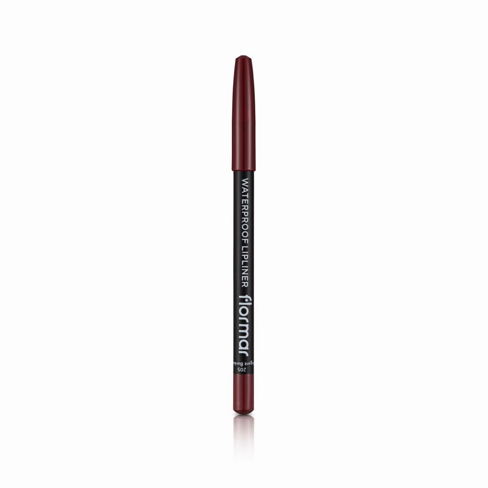 Flormar Waterproof Lipliner Pencil 205 Elegant Bordeaux - 1.14g