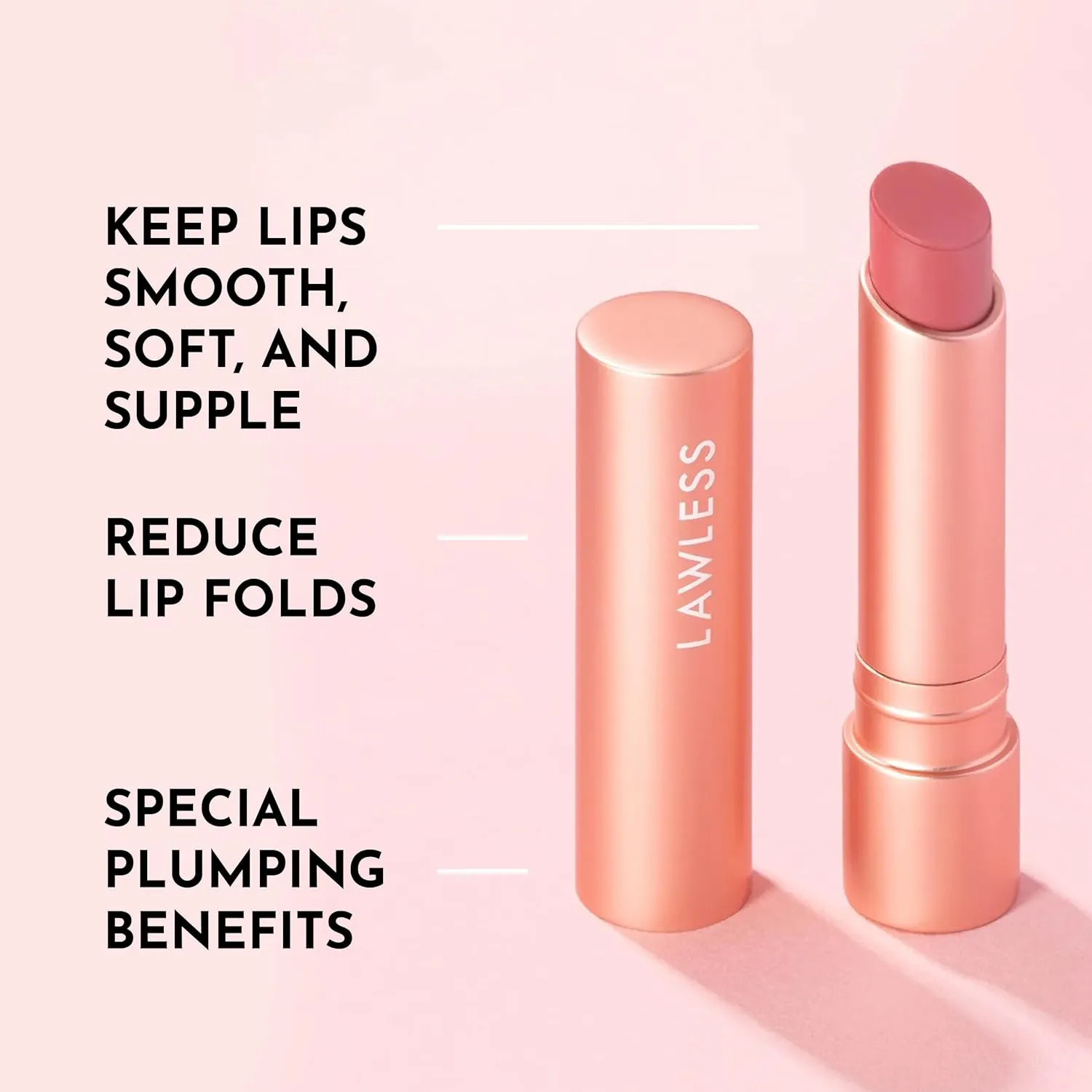 Forget the Filler Lip Plumping Line Smoothing Tinted Balm - Posey - Premium Tinted Lip Balm with Natural Ingredients to Plump and Smooth Lips for a Firmer, Fuller Look - 0.09 oz