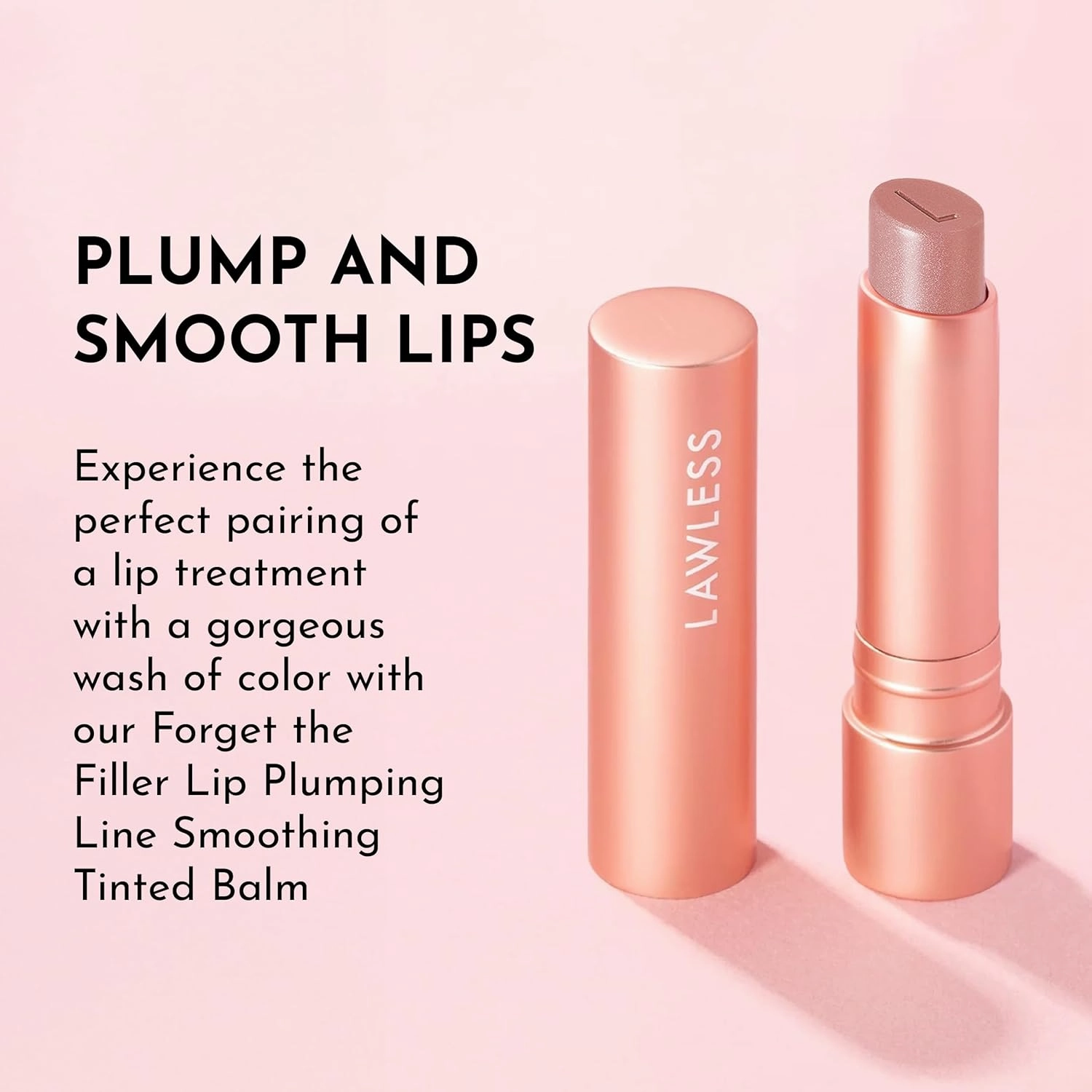 Forget the Filler Lip Plumping Line Smoothing Tinted Balm - Sweetie - Premium Tinted Lip Balm with Natural Ingredients to Plump and Smooth Lips for a Firmer, Fuller Look - 0.09 oz