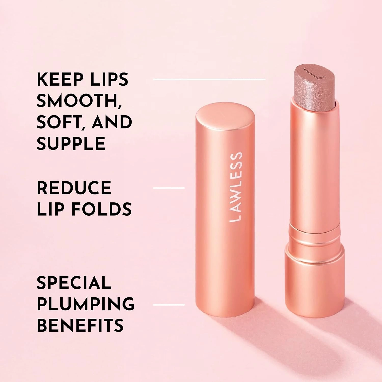 Forget the Filler Lip Plumping Line Smoothing Tinted Balm - Sweetie - Premium Tinted Lip Balm with Natural Ingredients to Plump and Smooth Lips for a Firmer, Fuller Look - 0.09 oz