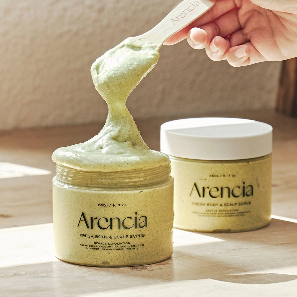 Fresh Cloud Sea Salt Body & Scalp Scrub (White) - Exfoliant, Bump Eraser For Silky Smooth Skin, Korean Skin Care