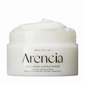 Fresh Cloud Sea Salt Body & Scalp Scrub (White) - Exfoliant, Bump Eraser For Silky Smooth Skin, Korean Skin Care