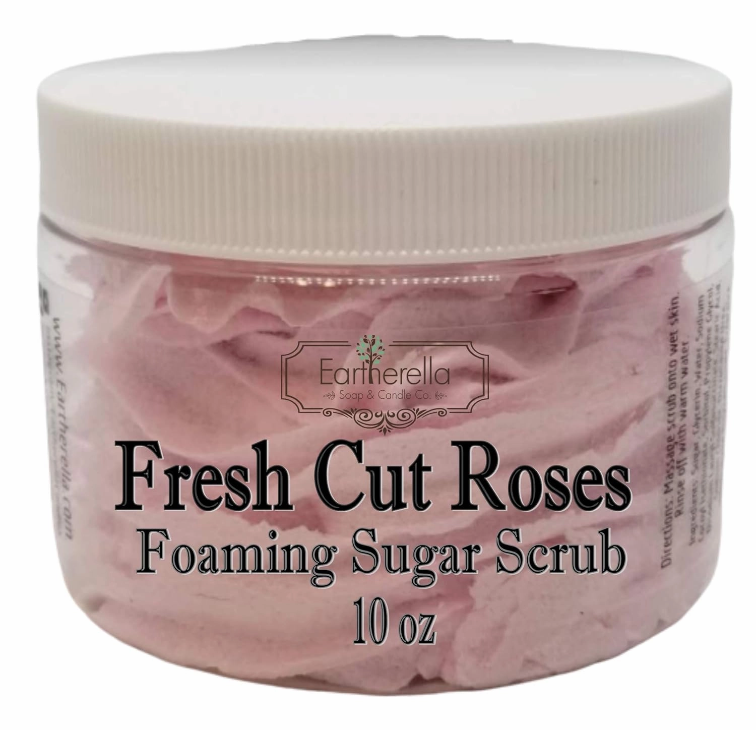 FRESH CUT ROSES Exfoliating Foaming Sugar Body Scrub, 10 oz jar