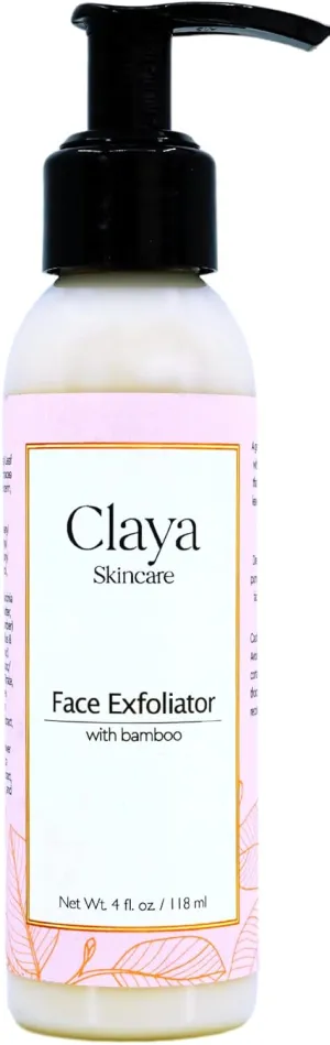 Gentle Bamboo Face Scrub – Delicate Formula with Aloe, Chamomile, Green Tea for Smooth, Polished Skin