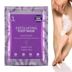 Glycolic Acid Foot Peeling Mask, 150000 PPM (1 Pair) Korean Peeling & Exfoliating | Deep Exfoliation with Glycolic Acid, Hydrates & Softens, Removes Dead Skin, Foot Peel Off Mask for All Skin Types