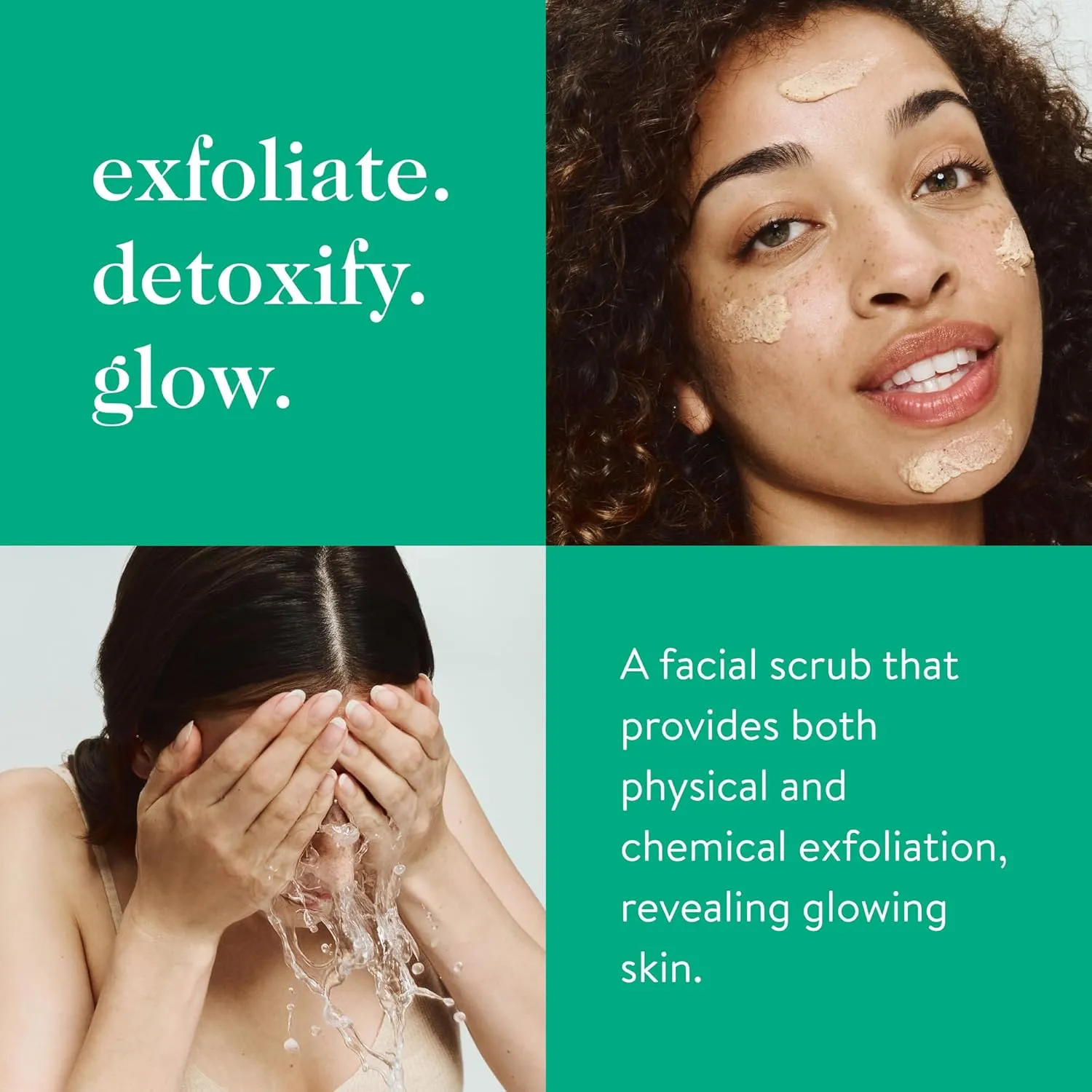 good.clean.goop beauty The Fruit Facial Exfoliating Scrub | Gentle Face Exfoliator to Smooth Skin Texture | AHA Glycolic Acid, Grape Seed Exfoliant & Chia Seed Oil | Cruelty Free | 2 fl oz