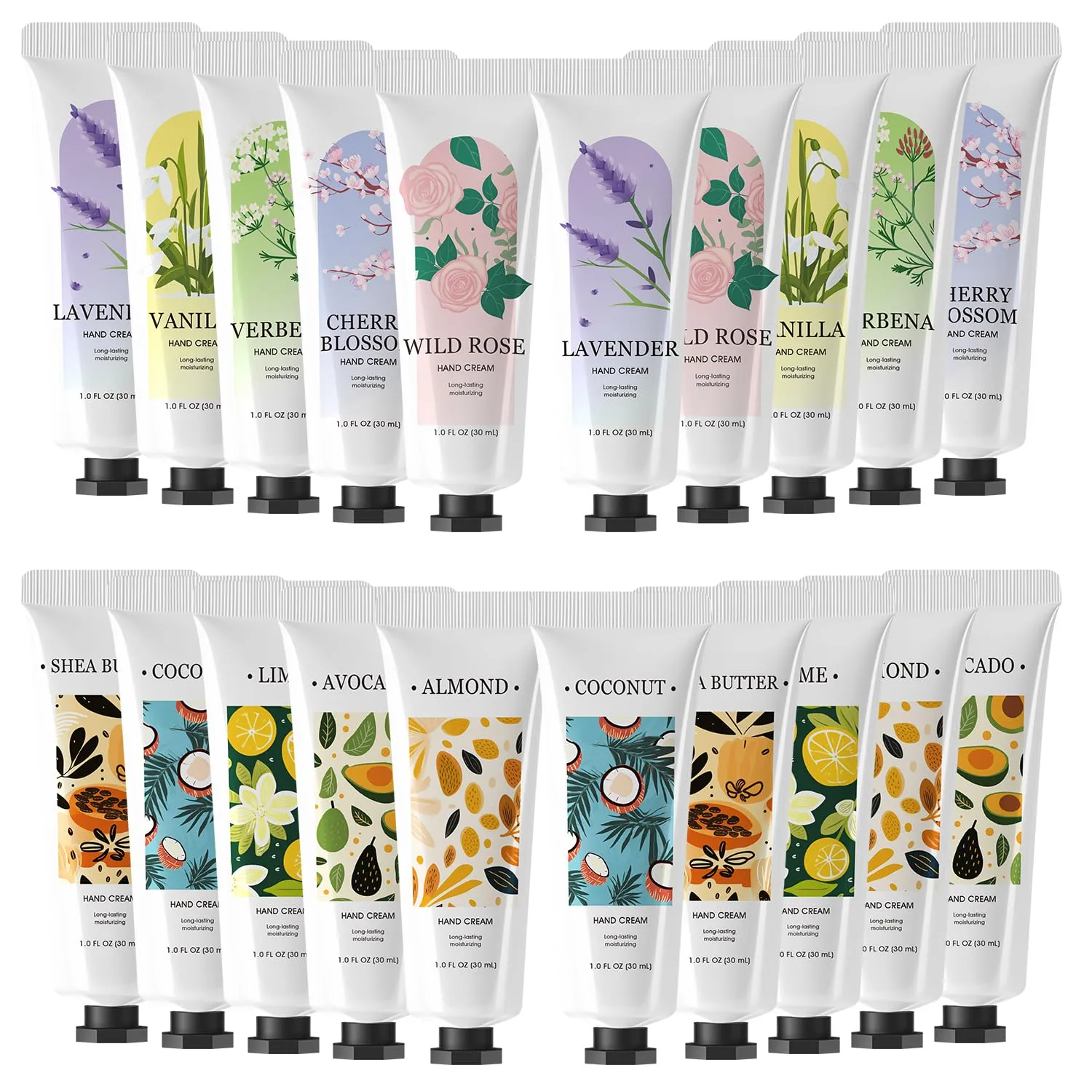 Green Canyon Spa 20 Pack Hand Cream Mothers Day Gifts Hand Lotion with Shea Butter Vitamin E for Work Mini Travel Size Moisturizer Gift Set for Women