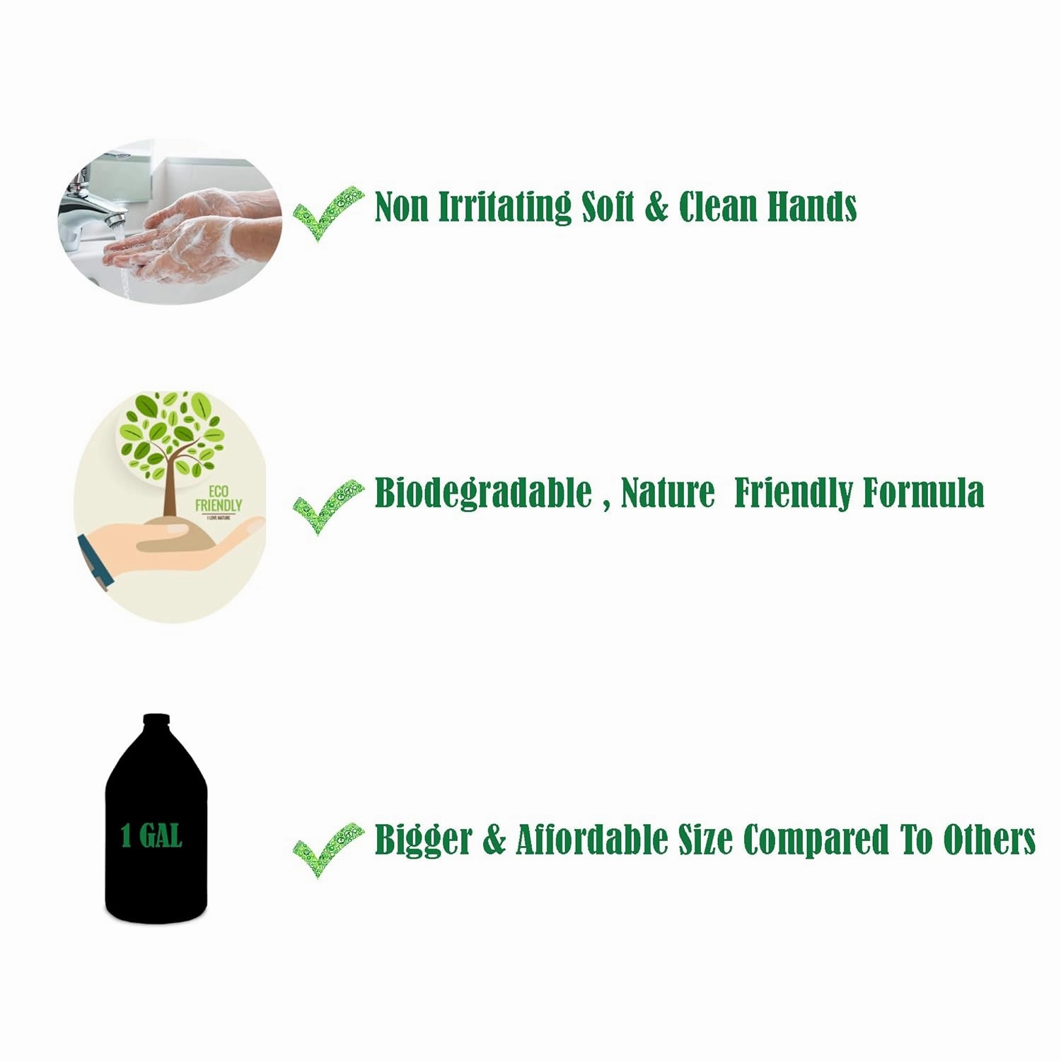 GreenFist Foaming Hand Soap Refills Lavender Scent Jug Foam Refill Made in USA, 128 ounce (1 Gallon)