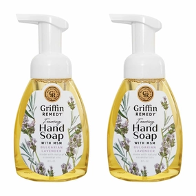 Griffin Remedy Foaming Hand Soap - Lavender Essential Oils and Organic MSM, Moisturizing, All-Natural, Paraben-Free 8 fl oz, 2 count