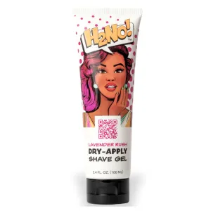 H2NO Lavender Rush Dry-Apply Shave Gel 3.4oz TSA Friendly | Waterless Shave Gel | NO RAZOR BURN | Electric Razor Approved | Shave on the go