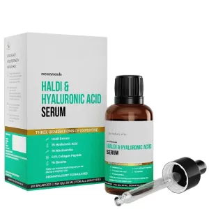 Haldi & Hyaluronic Acid Face Serum For Intense Hydration, Plump & Bouncy Skin | For Normal, Dry & Oily Skin | For Women & Men | 30 mL | 1.01 Fl Oz