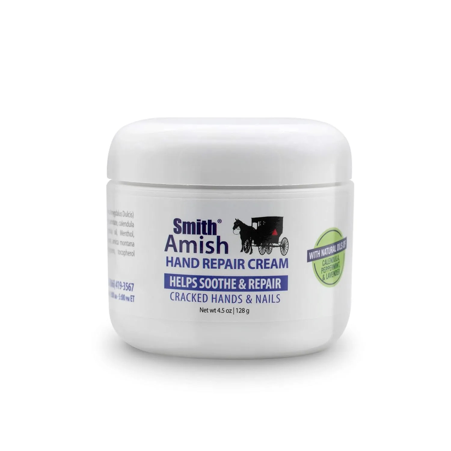Hand Repair Cream 4.5 oz jar Plus Organic Peppermint Lip Balm.